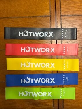 HOTWORX FLEX LOOP BANDS 5-PACK WITH POUCH